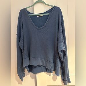 Denim color Free People Top Size S